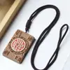 Marca Fu Madera de Azufaifo Golpeada por el Rayo DIY Colgante de Flor Espíritu de la Montaña para Coche Especificaciones del Fabricante 4x6x1 Decoración del Colgante