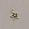 Colgante de joyería de bricolaje, material de cobre, lindo colgante pequeño con forma de gota de aceite fresco, gato, luna y estrella, lindos mini accesorios.