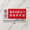 Señales de advertencia de seguridad para puertas cortafuegos normalmente abiertas y normalmente cerradas al por mayor, señales de advertencia que prohíben la obstrucción