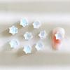 Nuevo K9 cristal blanco Aurora moca taladro de uñas vidrio estallado corazón torcido mariposa grande diy diy accesorios
