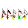 Isca 6g Spinner Rotativo Composto Isca Biónica Metal Isca Artificial Isca Spinner para Truta Pesca de Água Doce
