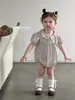 Jennybebe2027 Nuevo Estilo de Verano Mameluco Lindo de Manga Corta para Bebés Niñas con Estampado Floral Pastoral