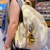Chaveiro DIY Filhote de Abelha Pingente Criativo para Bolsa Boneca Fofa de Resina Anel de Chaveiro Exquisito Pingente