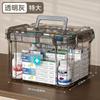 Caja de Medicina Transparente para el Hogar de Gran Capacidad y Múltiples Capas para Medicamentos de Primeros Auxilios y Pastillas, Almacenamiento Portátil con Clasificación Médica Venta al por Mayor