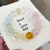 Nuevo popular pulsera de cuentas múltiples de cristal natural DIY cristal exquisito pulsera de cristal de alta gama suministro para transmisión en vivo