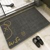 Tapete de Piso para Baño, Tapete Absorbente para Baño, Tapete Antideslizante para Puerta de Inodoro, Tapete para Pies, Tapete de Entrada para Baño, Alfombra de Secado Rápido