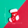 Série de Natal Plana Dos Desenhos Animados Transfronteiriços DIY Jóias Creme Cola Telefone Caso Material Hairpin Patch Resina Acessórios