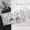 Cristal K9 8mm Cuadrado Sin Base Rhinestone Bola Apilada Decoraciones de Uñas Dazzling de Alta Calidad Premium