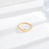 Anillo Simple de Acero de Titanio Plano Cepillado Estilo Coreano para Mujer Diseño Nicho Irregular de Alta Gama Lujo Ligero Celebridad de Internet Anillo Ins