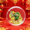 Pegatina para Teléfono de Oro Puro 999 Dios de la Riqueza, Modelo Nuevo Año del Caballo, Contiene 2 mg de Oro, Regalo con Colores Deslumbrantes, Simbolizando Fortuna, Longevidad, Felicidad y Aleación de Riqueza