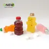Garrafa Balde de Água para Pet de Grau Alimentício 250-500ml Multi-Capacidade, Garrafa Plástica para Chá com Leite de Sago de Manga e Chá de Frutas