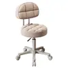 Taburete de bar moderno y minimalista con altura ajustable, función giratoria y respaldo acolchado suave, adecuado para uso doméstico y tocadores