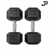 Super fábrica en stock exportación comercio exterior mancuernas hexagonales recubiertas en libras, hierro fundido, equipo de gimnasio para hombres para entrenamientos en casa