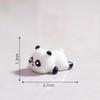 Jardinagem de Micropaisagem, Enfeites de Panda Vermelho Luminosos, Artesanato em Resina, Decorações de Mesa de Pequenos Animais Fofos Simulados