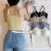 Nuevo estilo coreano camisola sexy espalda bonita fondo niña todo-fósforo ropa exterior pecho envuelto push up ropa interior para mujer