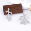 ZA Cross-border Leve Luxo Alto Padrão Design Criativo Assimétrico Liga de Alumínio Coral Brincos Marinho Simples Estilo Férias Estilo Feminino