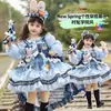 Vestido de Princesa Lolita Niña Oficial Conejo Vestido Judy de Zootopia Infantil Vestido Elegante para Primavera y Otoño