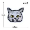 Parche de Tela Bordado para Computadora de Animales Mascotas Lindos de Dibujos Animados de Gato Parche de Bordado Parche Adhesivo Termofusible Parche para Ropa DIY Venta al por Mayor
