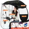 Nova bateria carro elétrico capota espessada carro elétrico guarda-sol guarda-chuva motocicleta capota à prova de chuva atacado