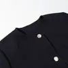Moda de Primavera 2026 Transfronteriza AliExpress Blazer Corto de Moda Único con Botones Dorados 8372280