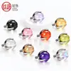Liga de Titânio F136 Zircônia Bola Três Garras Colorida Nicho Tendência Piercing de Língua Brinco Stud Piercing de Osso da Orelha Joias Atacado