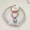 Pulsera para niños Jitter, pulsera elástica luminosa con cuentas, juguete de dibujos animados para niña, regalo con luz intermitente, pulsera de princesa
