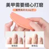 Lima de uñas de esponja mini personalizada, Manicura de media luna de alta elasticidad, Lima de uñas de pulido de doble cara gruesa y fina, Herramienta de manicura