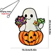 Atrapasol Halloween Nuevo Producto Transfronterizo Fantasma Lindo Acrílico Fantasma 2D Decoración Colgante para Ventana de Jardín Decoración del Hogar
