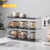 Portavasos Estante de almacenamiento de vasos comedor escritorio vaso de agua taza de té taza de café estante organizador caja juego de té estante de celosía