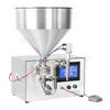 Máquina llenadora de pasta semiautomática ZONESUN con bomba magnética, servomotor para latas, gel de ducha, gel de ducha, ensalada, salsa, subenvasado.
