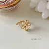 Colección de Anillos de Piedra Natural Estilo Europeo y Americano de Lujo Ligero, Anillos de Diseño Nuevo, Moderno y Único, Anillos para el Dedo Índice, Accesorios de Joyería