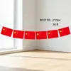 Decoraciones de Bandera para el Día Nacional y el Festival del Medio Otoño, Decoraciones para Tiendas Festivas, Guirnaldas, Decoraciones para Eventos, Montaje de Ambiente Festivo de Dibujos Animados