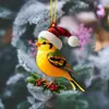 Nuevo Adorno Colgante de Animales Planos de Acrílico Transfronterizo Mundo Animal Fiesta Navideña Decoración de Árbol de Navidad Colgante Dibujos Animados