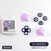 Switch Lite estrelas amor adesivos de silicone para botões tampa de joystick NS tampa de botão direção cruzada tampa de joystick