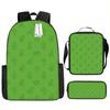 Mochila de dibujos animados transfronteriza Mundo hecho a mano de Yao Xi Mochila de alta capacidad Juego de tres piezas para estudiantes de primaria y secundaria
