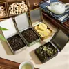 Pequeña caja de hojalata de grado alimenticio, caja cuadrada para té, dulces, galletas, frutas secas, caja de almacenamiento, multicolor en stock, empaque de regalo