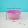 Vajilla de Paja de Trigo Arroz Bol Pequeño Dormitorio Estudiantil Bol para Fideos Instantáneos Hogar Plato Anticaída Bol para Sopa Bol de Plástico para Desayuno