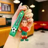 Nuevo Llavero de Estrella de Fútbol de Dibujos Animados Colgante para Llaves de Coche Decoración de Bolso Pequeño Regalo Venta al por Mayor