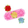 Flor Grande Mediana Pequeña Flor Flip Galleta de Azúcar Mousse Vasitos de Papel Decoración Pastel de Boda Molde de Silicona para Chocolate Dulce