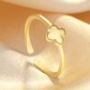 Nova chegada de quatro folhas Clover Ring elegante design de nicho feminino