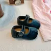 Zapatos de Princesa para Niñas 2026 Otoño Nuevos Estilo Bosque Infantil Terciopelo Split-Toe Sintético Ballet Suela Suave Zapatos Individuales Versátiles