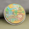 Monedas conmemorativas de ciudades, recuerdos turísticos, monedas coloridas en relieve con paisajes arquitectónicos de Beijing, Shanghái y Nanjing, monedas conmemorativas coleccionables