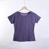 Al por mayor Exterior Delgado Ajuste Ceñido Deportivo Mujer Fitness Elástico Secado Rápido Ropa para Correr Ropa de Yoga Manga Corta Ropa de Verano