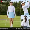 Ropa de Golf Pgm Kidsren para Niños Verano Seda de Hielo Protección Solar Ropa Interior Deportiva Ropa Interior Base para Niñas Mangas Largas Tops
