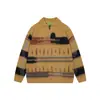 Camisa Polo Gola Lapela Decote V Tricô Masculino Assimétrico Contrastante Veludo Mínk Outono e Inverno Tricô Exportação Atacado Transfronteiriço
