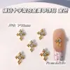 Nuevas Joyas Metálicas para Uñas con Diseño de Cruz de Diamante, Corazón de Cuervo, Color Personalizado, Accesorios para Uñas de Cruz, Venta al por Mayor