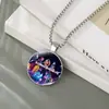Accesorios de Collar K-Pop de Grupo de Chicas Cazadoras de Brujas Más Vendidos Transfronterizos Collar con Colgante de Piedra del Tiempo Collar de Piedra Preciosa Fábrica al por Mayor