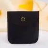 Nueva bolsa de almacenamiento de terciopelo de doble cara para joyería, bolsa de terciopelo con botón de presión para pulseras y accesorios, bolsita tipo flip-flap