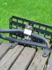 Porta-maletas laterales para motocicleta, Montaje en el tanque de combustible, Soporte lateral modificado para bolsa, Placa táctica para colgar, Estante para panel lateral de vehículo eléctrico