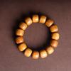 Ventas de fábrica cuentas de sándalo verde puro cuentas de barril pulsera cuentas de rosario con fragancia joyería simple para hombres y mujeres